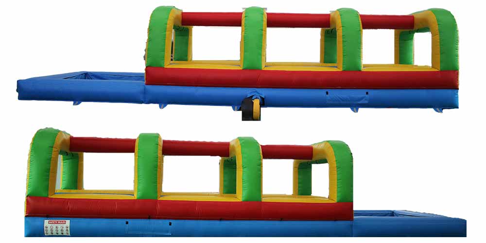2 Lane Inflatable Slip N' Slide With Pool - Image 3