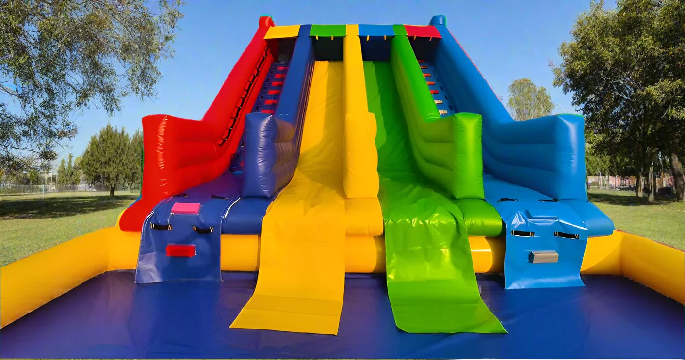 Large 2 Lane Inflatable Water Slide With Pool - Image 5