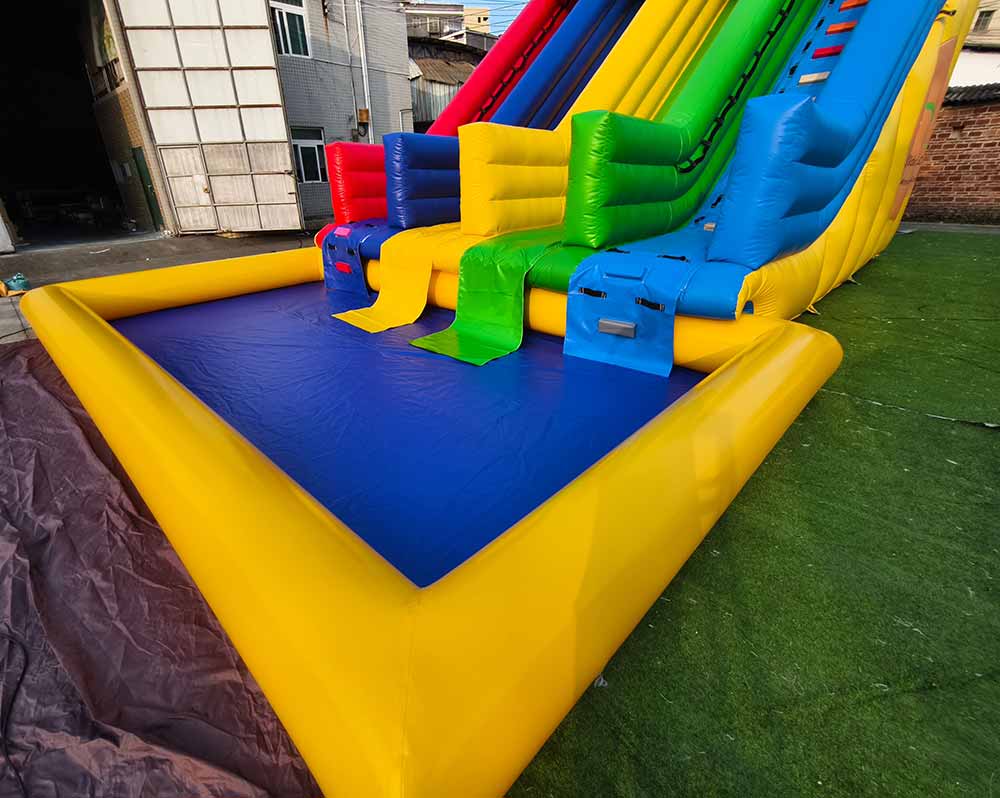Large 2 Lane Inflatable Water Slide With Pool - Image 8