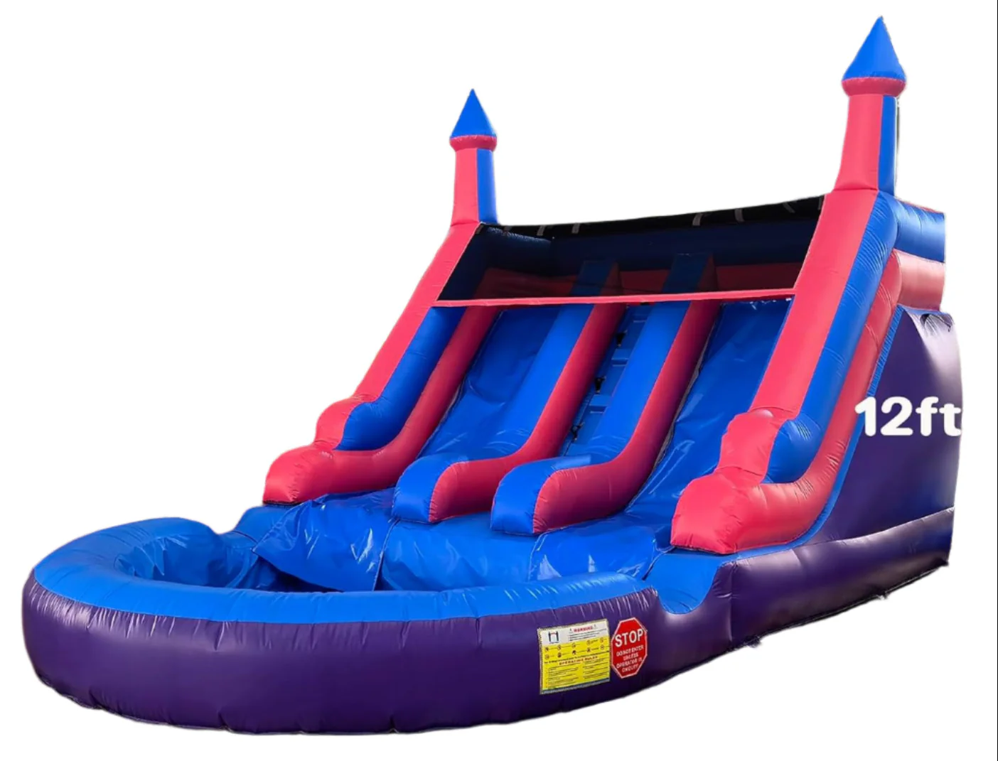 2 Lane Inflatable Water Slide With Pool - Image 3