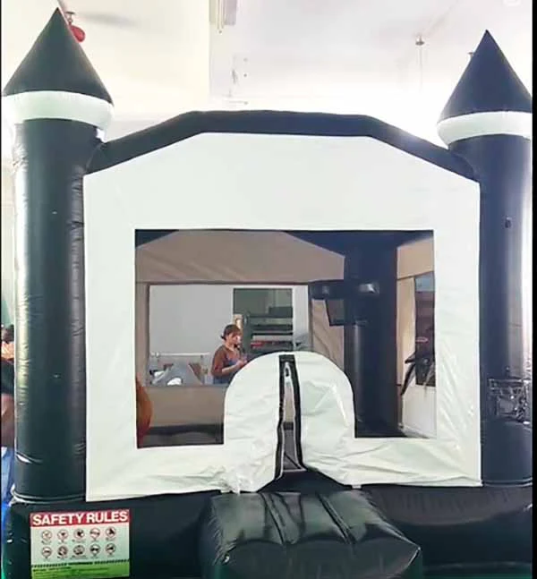2 Pack Black White Bounce House & Water Slide - Image 3