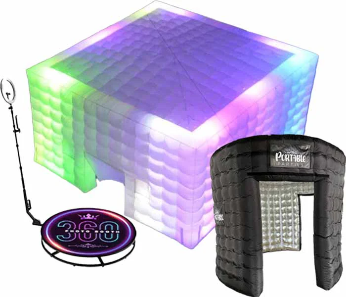 26ft Nightclub + 8ft Photo Booth + 45" 360 Photo Machine