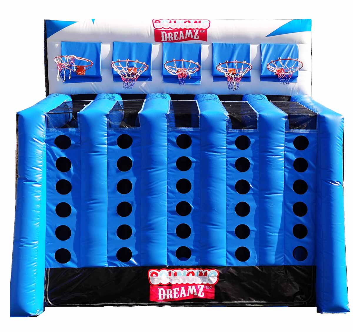 5 Hoop Inflatable Basketball Game Connect 4 - Image 4