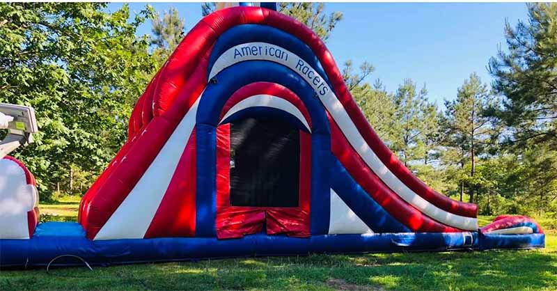 3 Lane Water Slide Bounce House Combo - Image 5