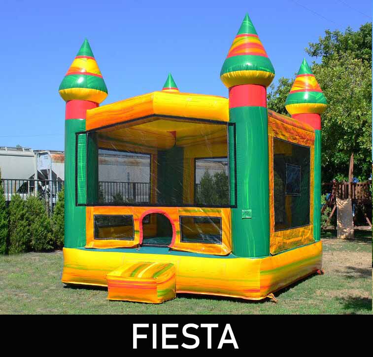 Vibrant Castle Bounce House With Changeable Banner - Image 5