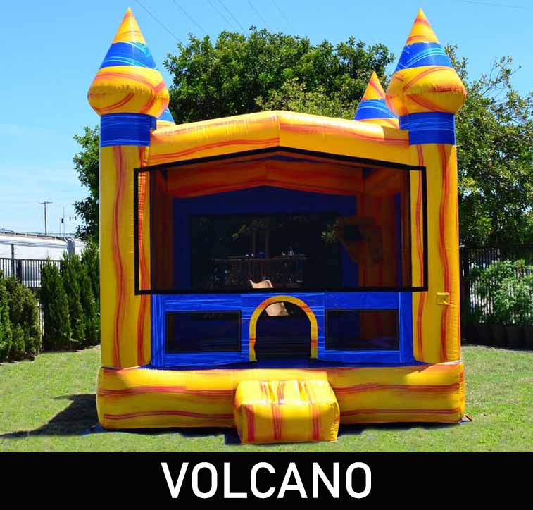 Vibrant Castle Bounce House With Changeable Banner - Image 6