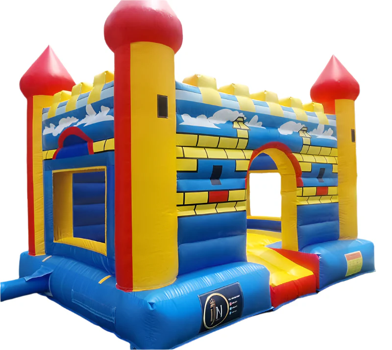 Medieval Castle Bounce House With Basketball Hoop - Image 4