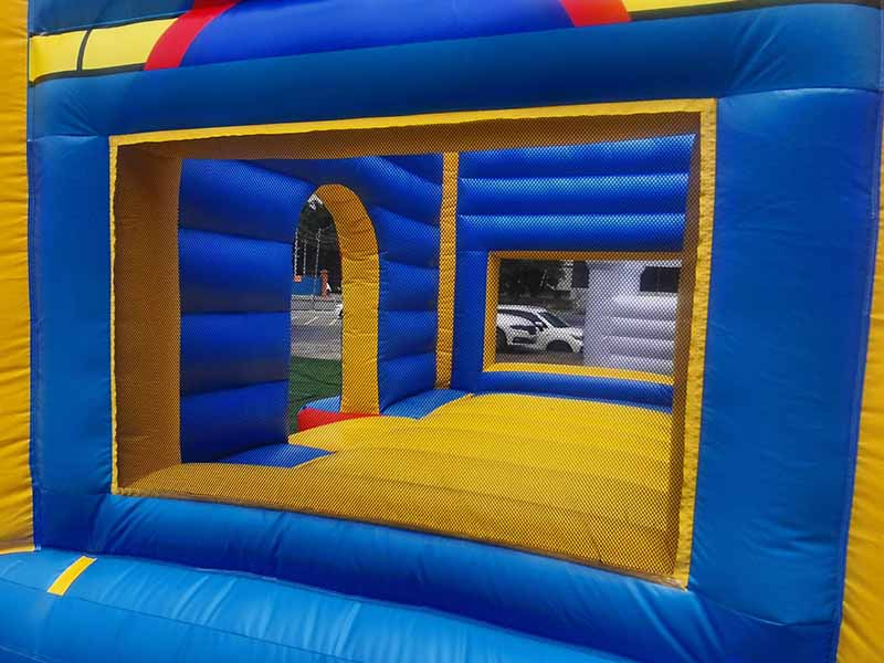 Medieval Castle Bounce House With Basketball Hoop - Image 5