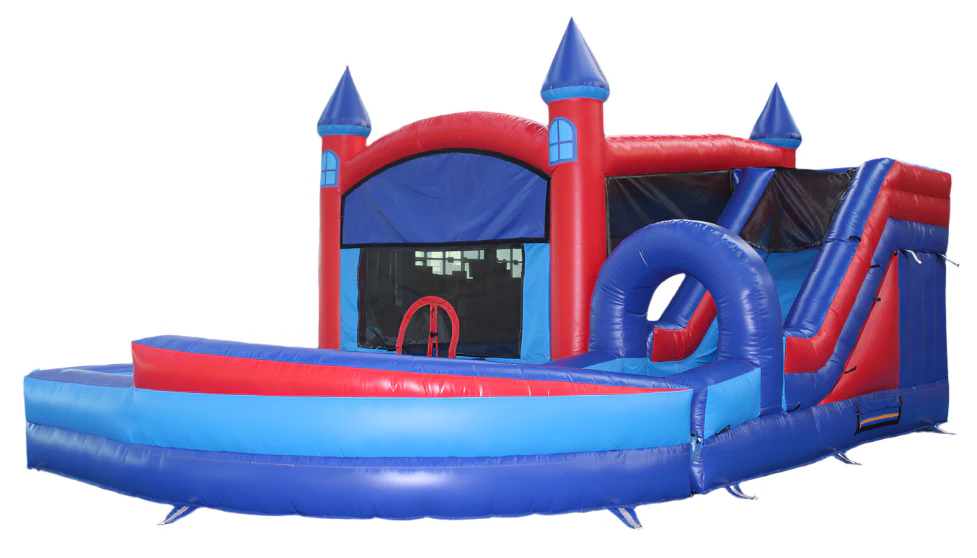 Combo Bounce House With Curved Slide - Image 3