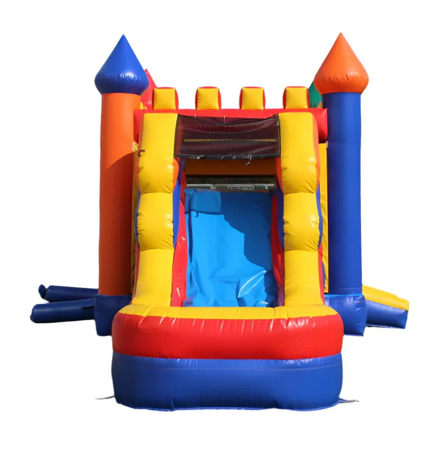 Wet or Dry Castle Bounce House With Slide - Image 6