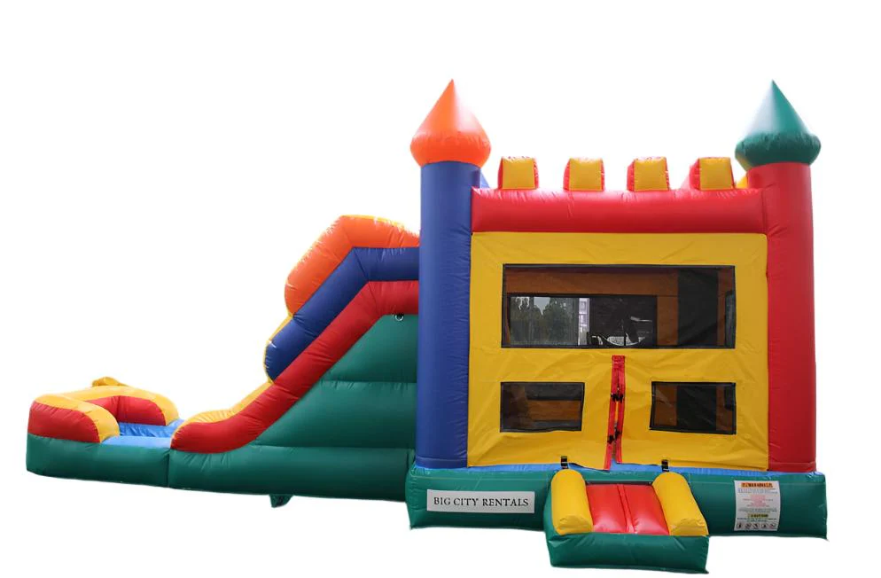 Wet or Dry Castle Bounce House With Slide - Image 9