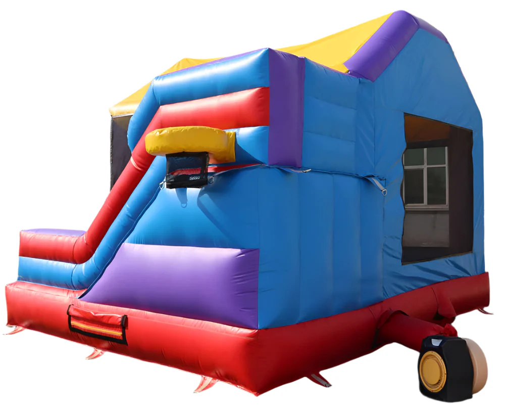 Bounce House With Slide & Basketball Hoop - Image 4
