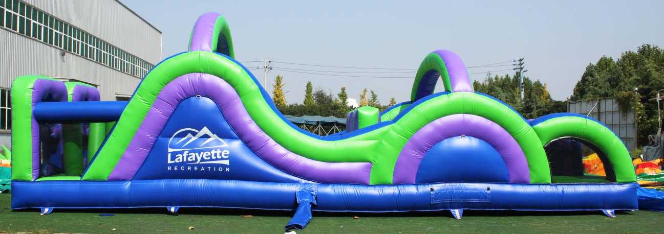 Custom Inflatable Obstacle Course With Logo - Image 2