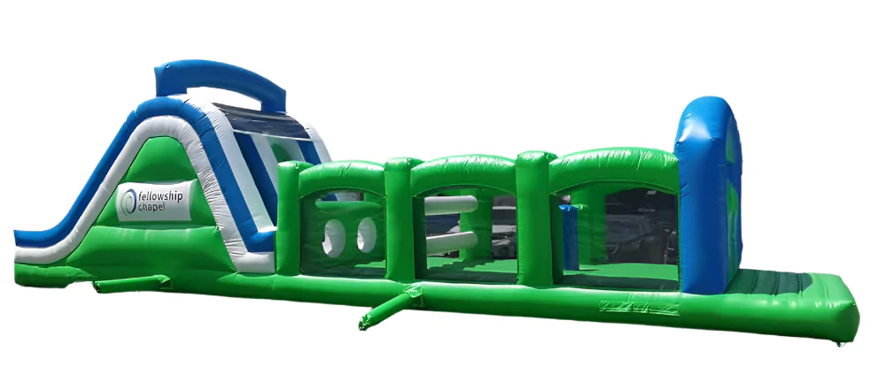 51ft Extreme Dual Challenge Inflatable Obstacle Course - Image 4