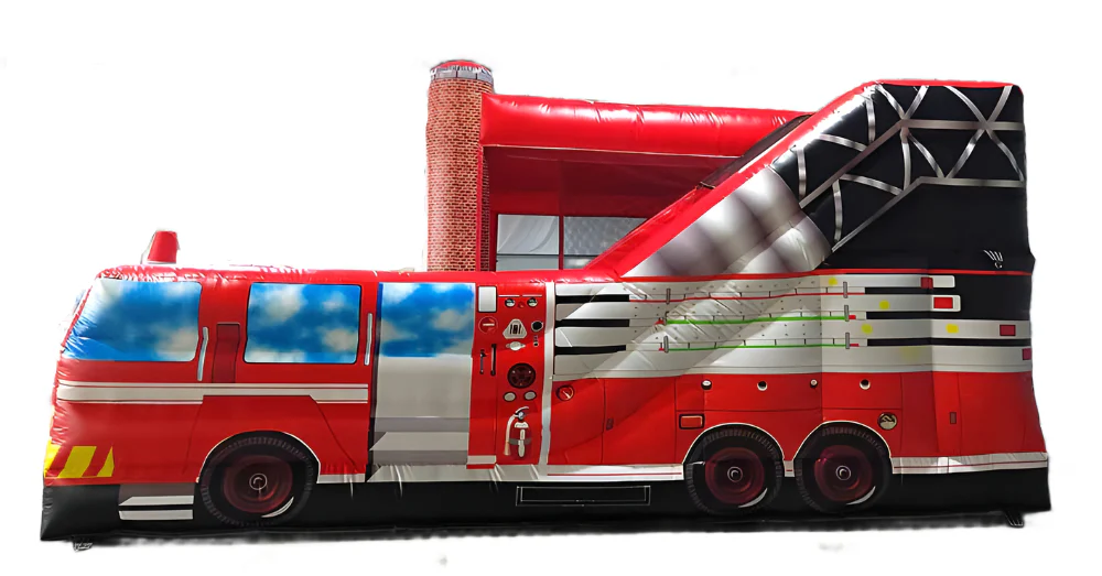 3 In 1 Fire Station Bounce House - Image 4