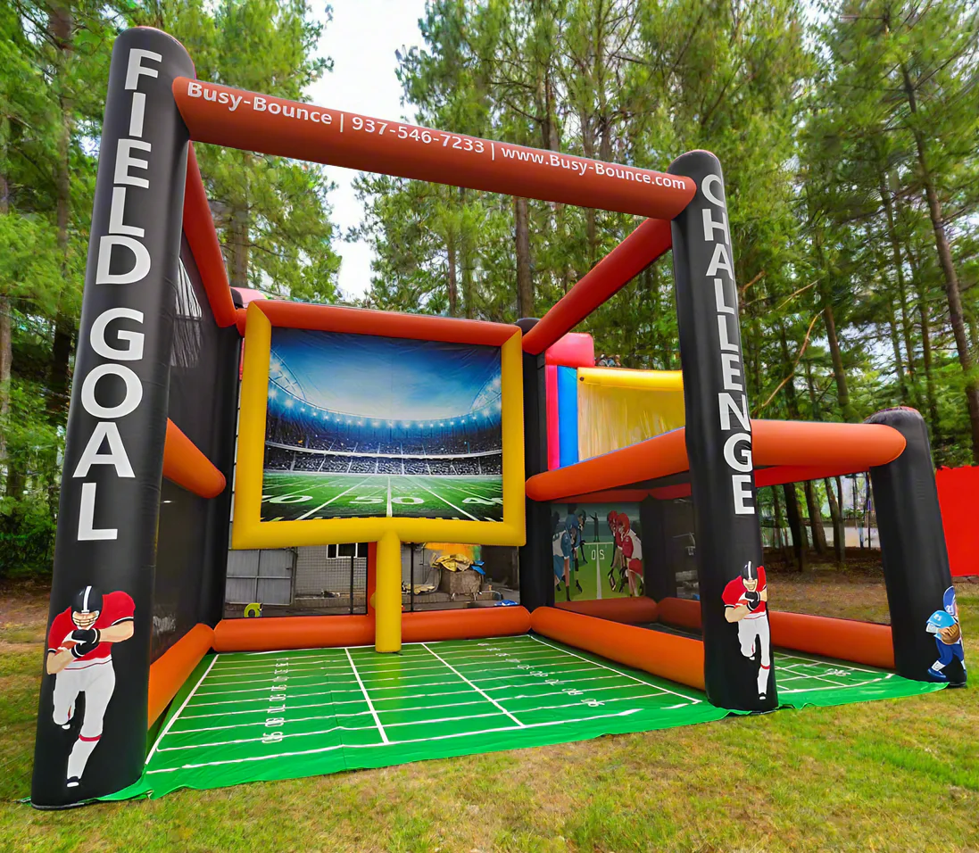 Inflatable Football Field Goal + Football Toss Combo - Image 2