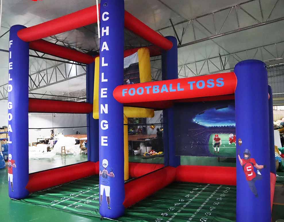 Inflatable Football Field Goal + Football Toss Combo - Image 4
