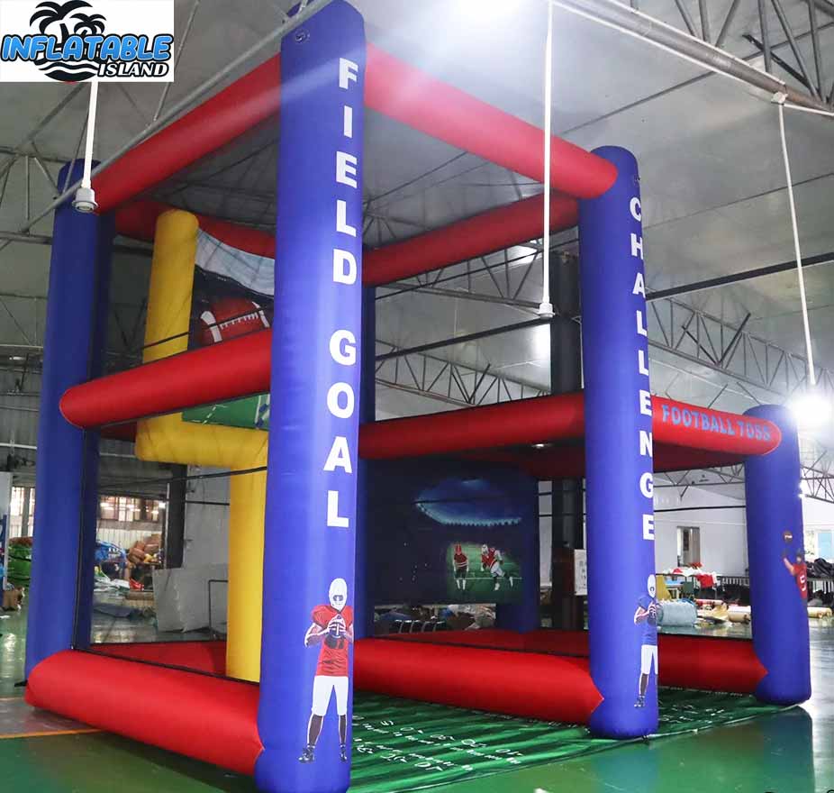 Inflatable Football Field Goal + Football Toss Combo - Image 5