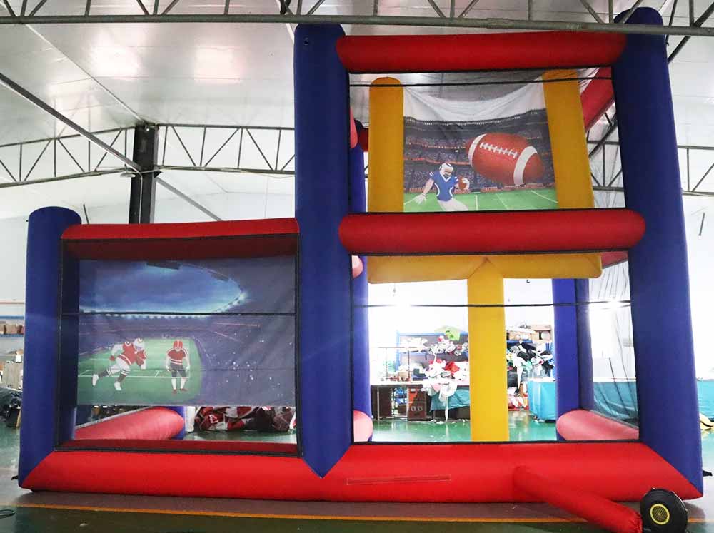 Inflatable Football Field Goal + Football Toss Combo - Image 6