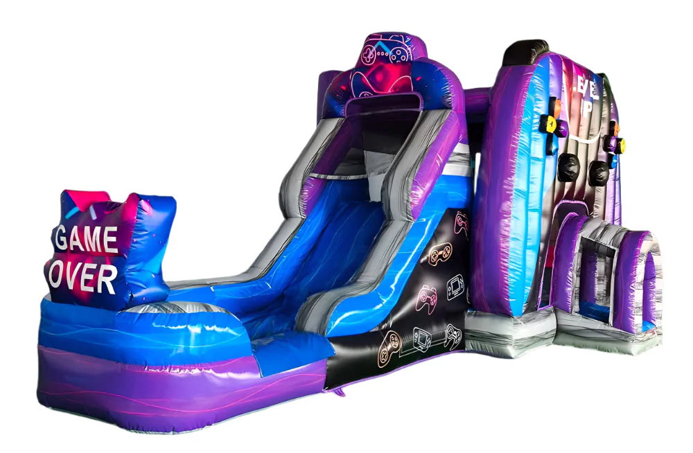 Level Up Gamer Bounce House With Slide - Image 2