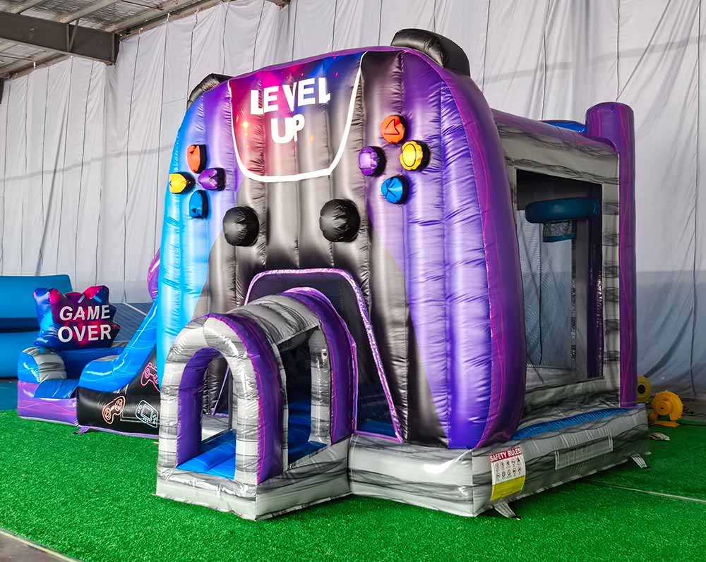 Level Up Gamer Bounce House With Slide - Image 3