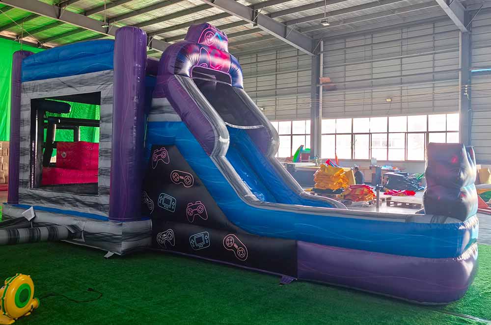 Level Up Gamer Bounce House With Slide - Image 4