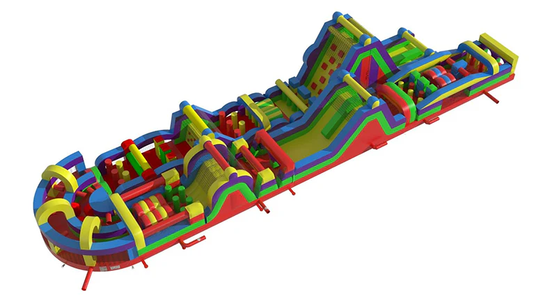 Huge 194ft Inflatable Obstacle Course - Image 10