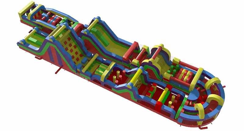 Huge 194ft Inflatable Obstacle Course - Image 7