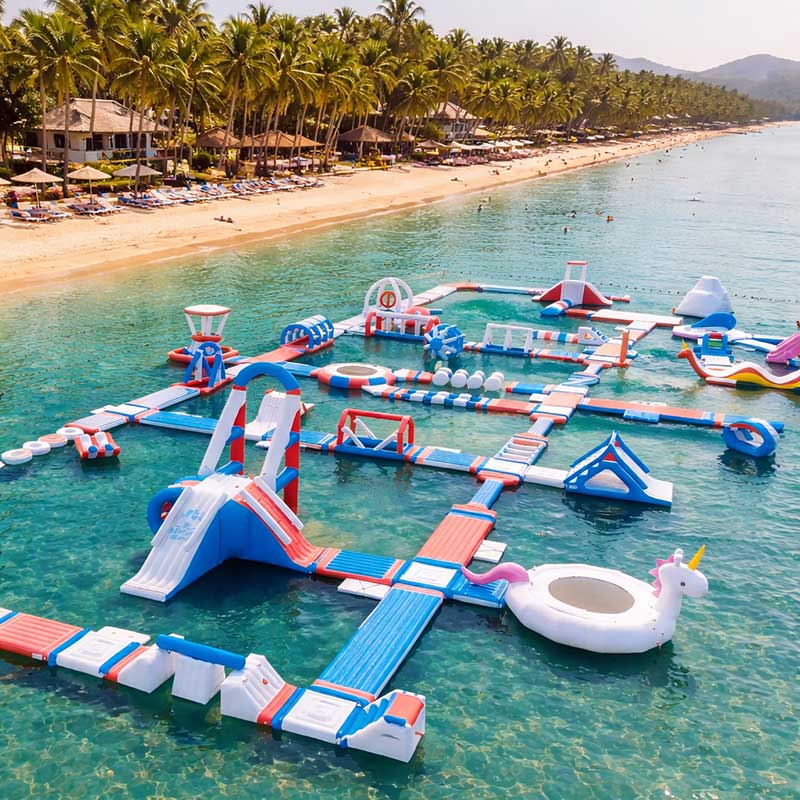 Inflatable Floating Water Park Obstacle Courses - Image 2