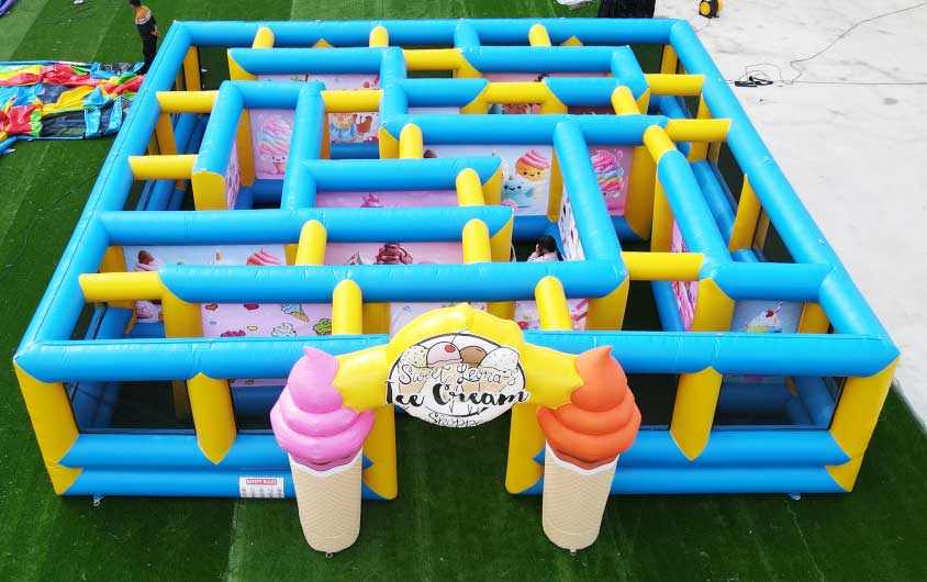 Inflatable Ice Cream Maze For Sale