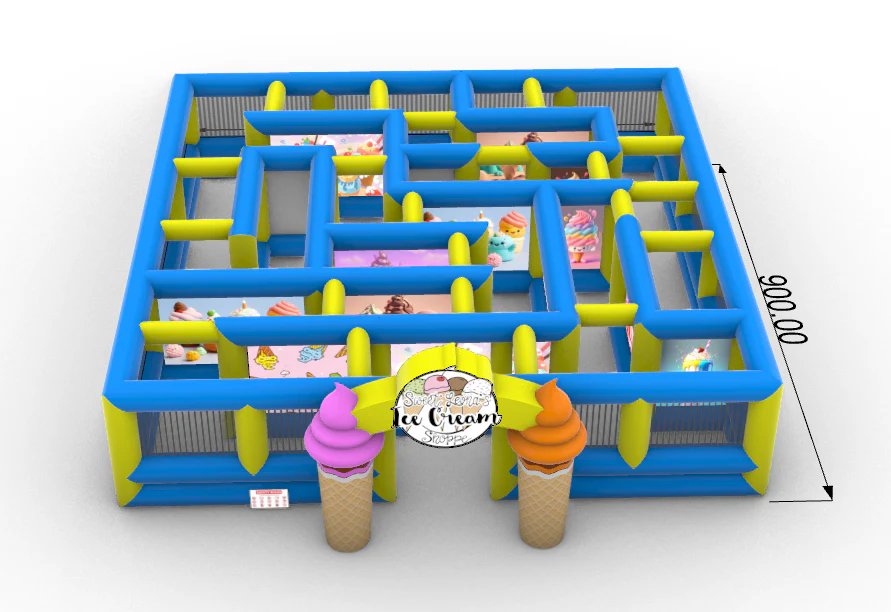 Inflatable Ice Cream Maze For Sale - Image 5