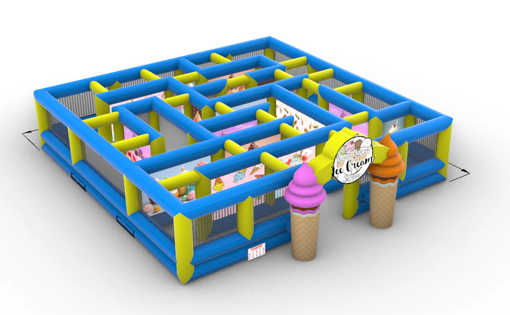 Inflatable Ice Cream Maze For Sale - Image 7
