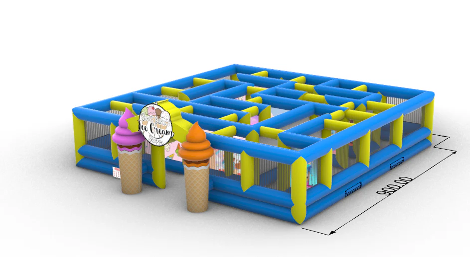 Inflatable Ice Cream Maze For Sale - Image 8