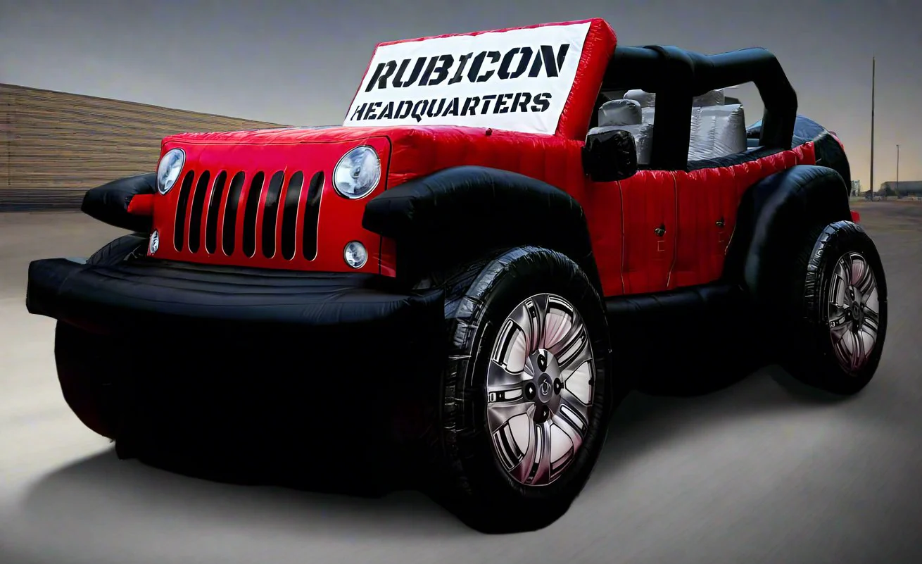 Lifelike Large Inflatable Jeep - Image 3