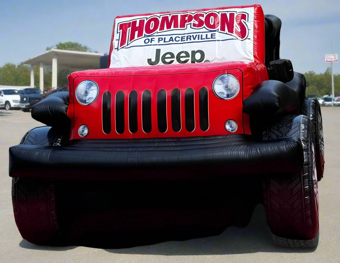 Lifelike Large Inflatable Jeep - Image 4
