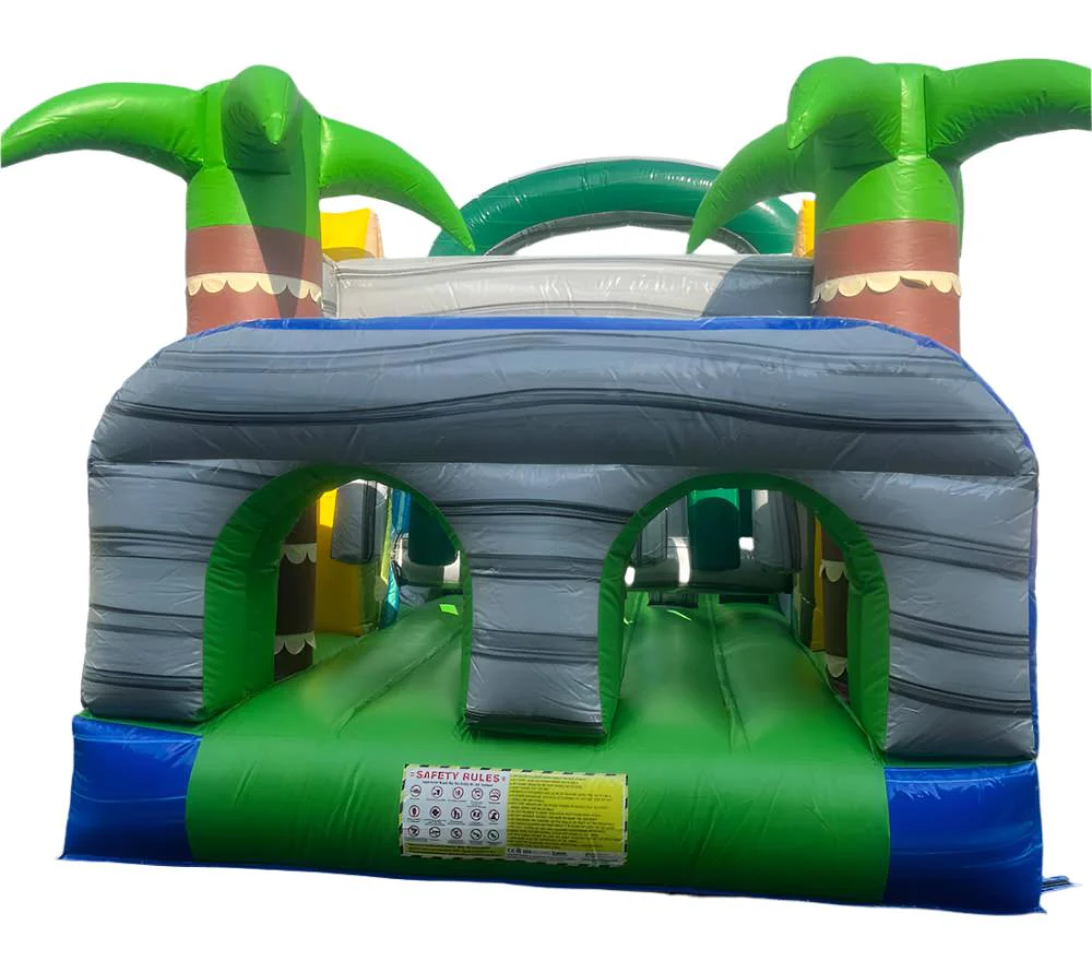 Inflatable Obstacle Course With Water Slide & Pool - Image 3
