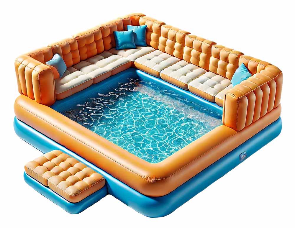 Large Inflatable Sofa Pool For Sale - Image 3