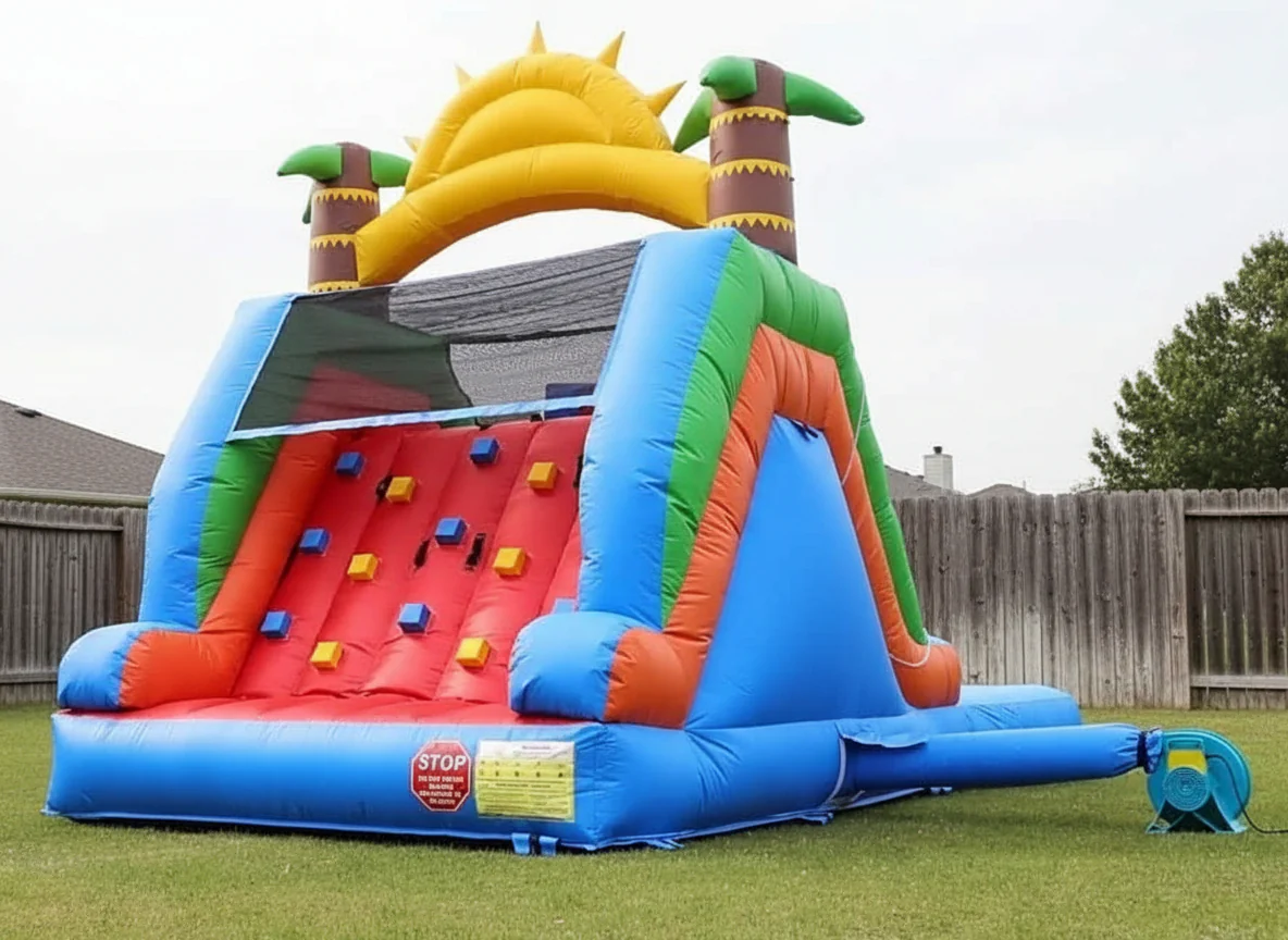 Inflatable Sun Double Slide With Pool - Wet/Dry - Image 4