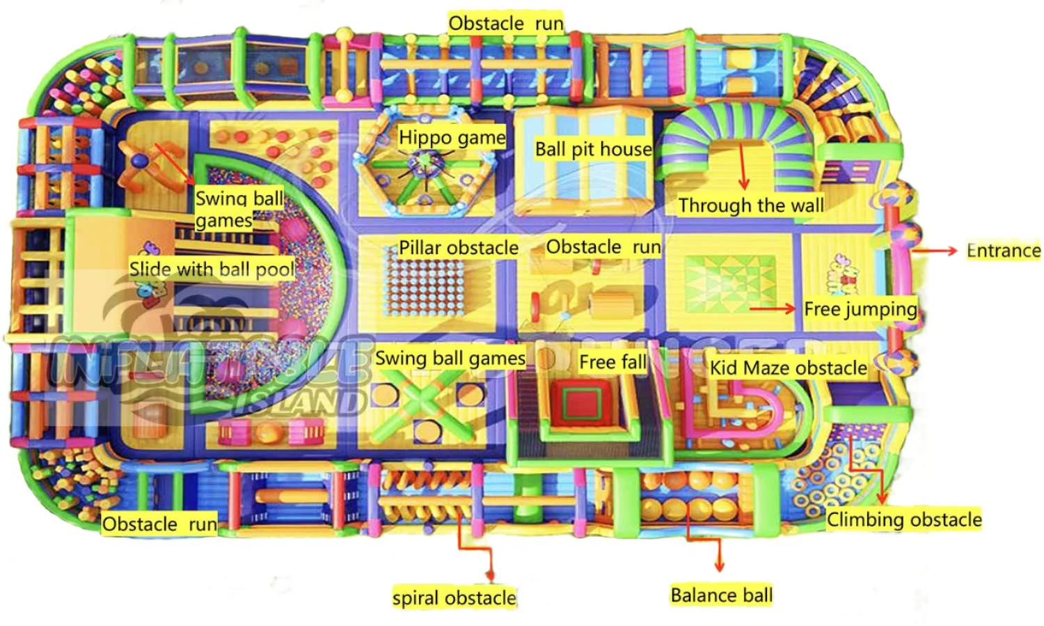 Large Inflatable Theme Amusement Parks For Sale - Image 28