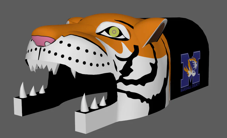 Inflatable Tiger Head Tunnels - Image 6