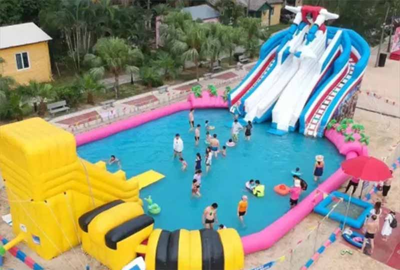 Custom Inflatable Water Parks For Sale - Image 2