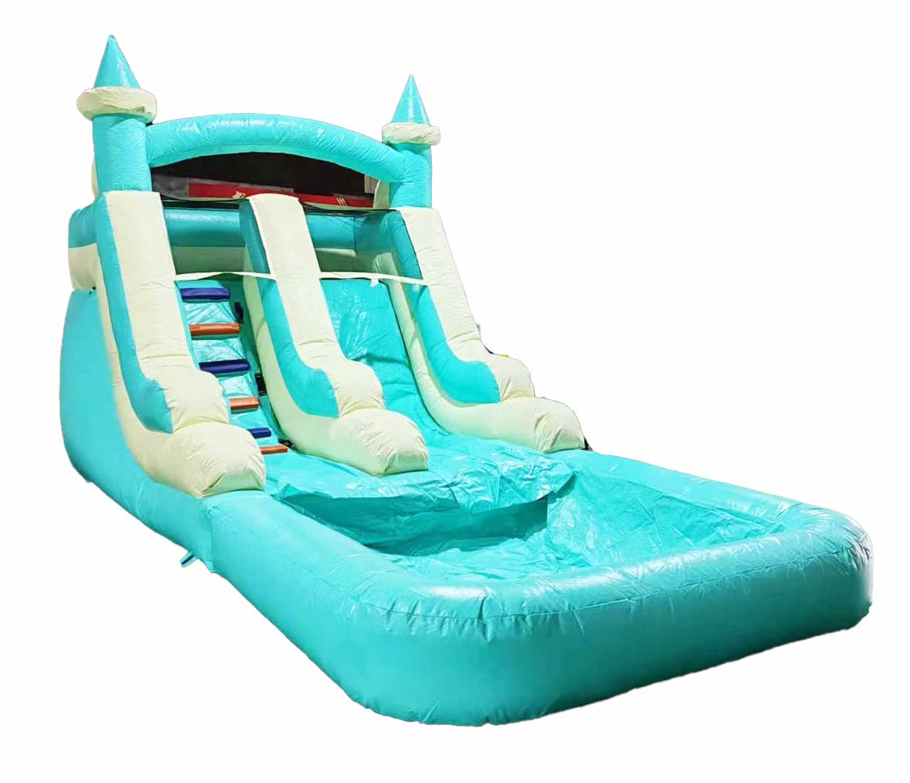 Small 20ft L Inflatable Water Slides With Pool