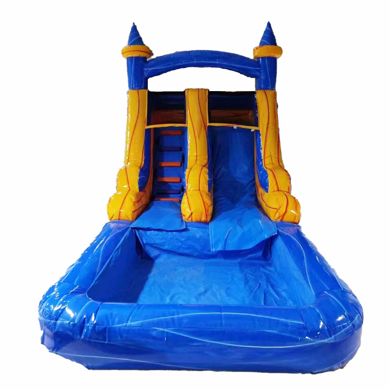 Small 20ft L Inflatable Water Slides With Pool - Image 2