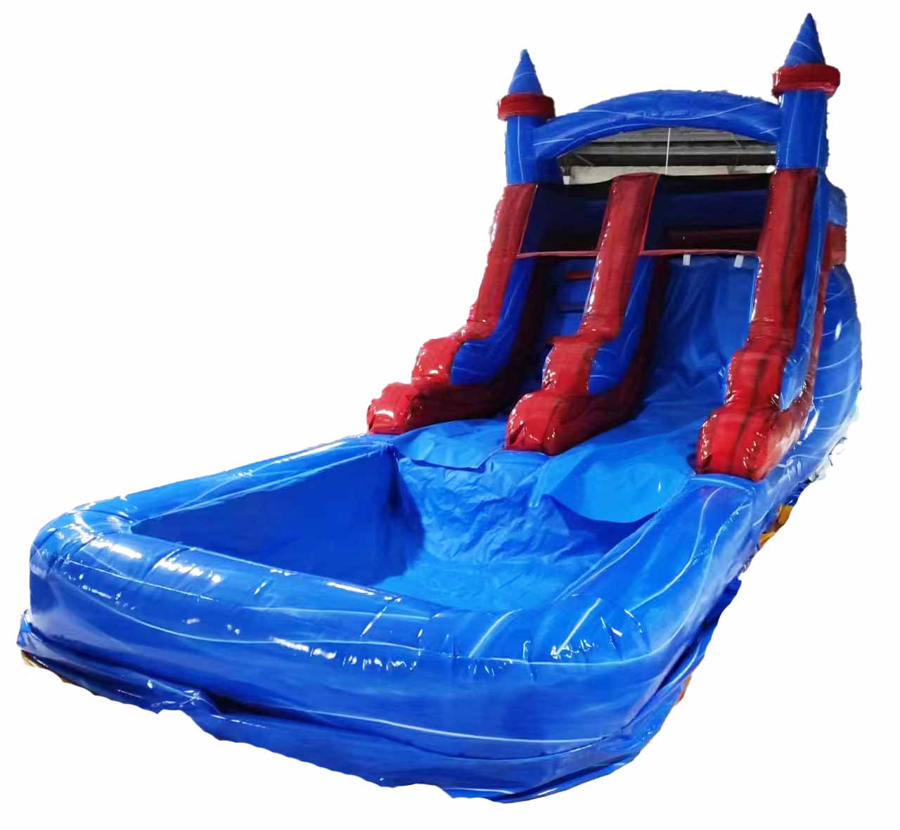 Small 20ft L Inflatable Water Slides With Pool - Image 3