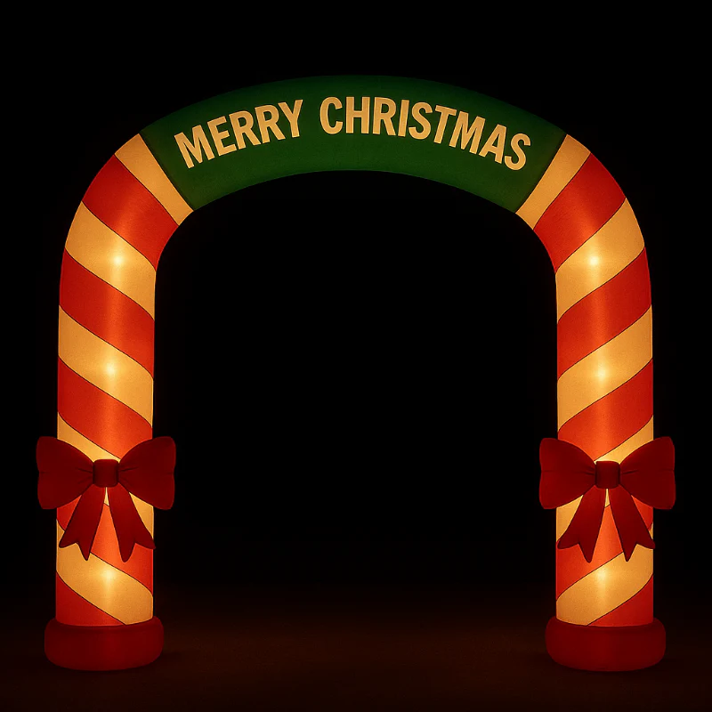 🎄 Large Inflatable Christmas Candy Cane Archway - Image 3