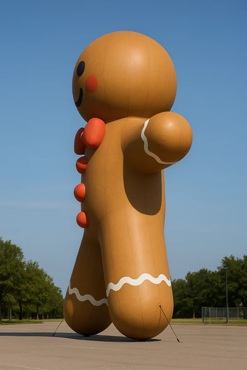 Large Inflatable Gingerbread Man - Image 3