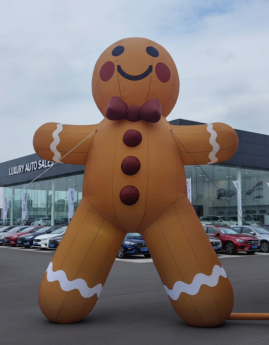 Large Inflatable Gingerbread Man - Image 4