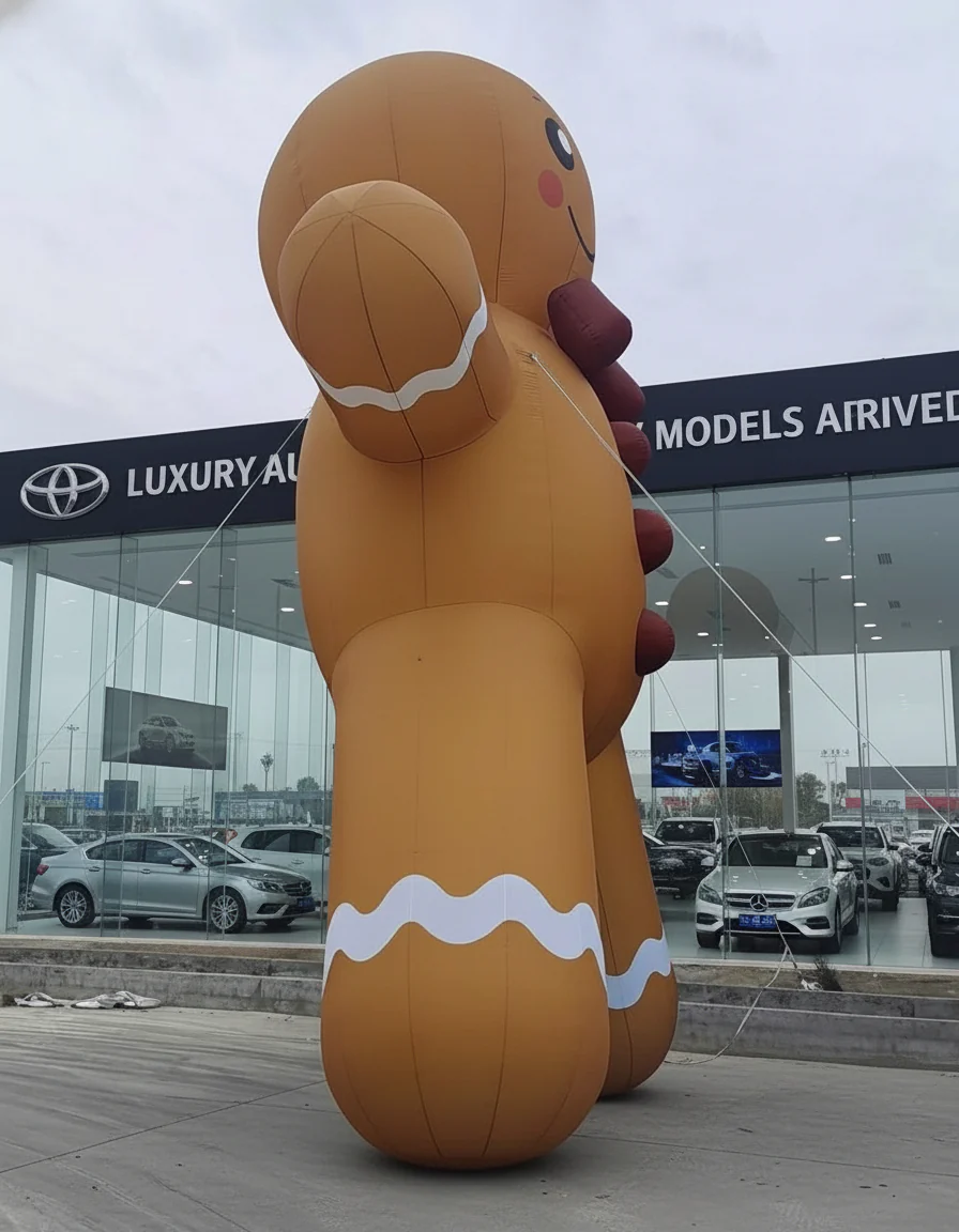 Large Inflatable Gingerbread Man - Image 5