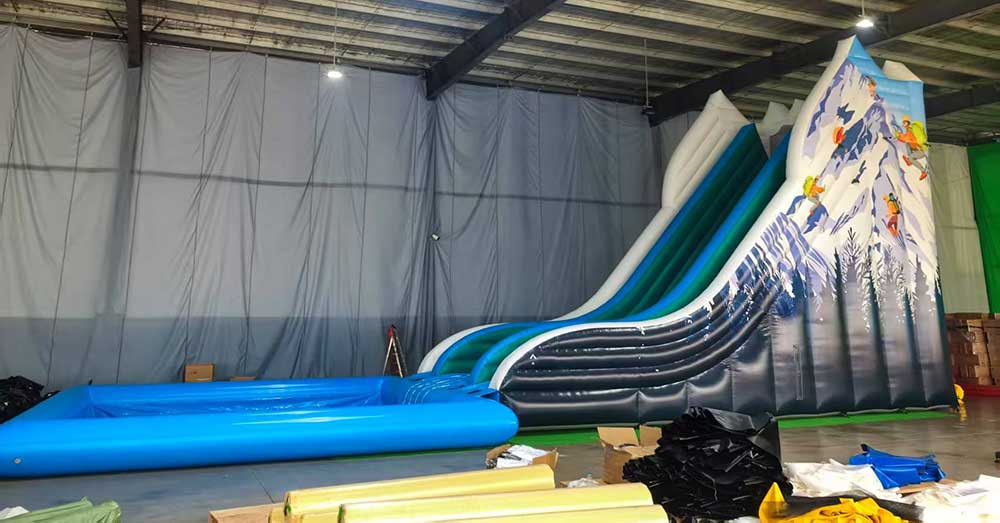 Large Inflatable Water Slide With Pool - Image 3