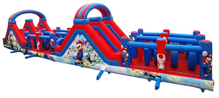 Mario Bros Inflatable Obstacle Course